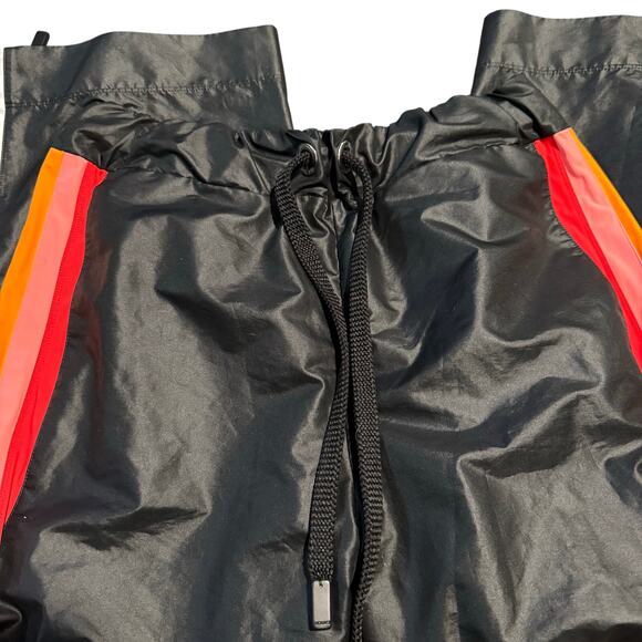 NO KA' OI Black Multicolor Stripe Track Pants With Zipper Detail, Women's Medium - Picture 4 of 7